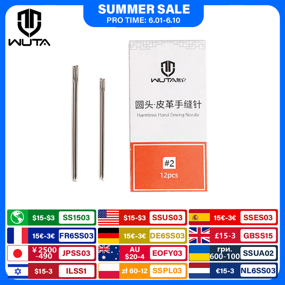 Leather Needle Harness - WUTA 12pcs Leathercraft Sewing Needles Large