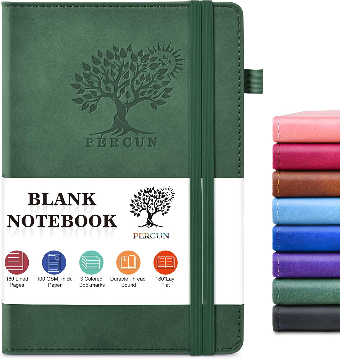 Leather Work In Art - 160-Page Blank Leather Journal, 5.9