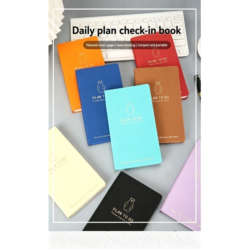 Leather Work Notebook - A6 Daily Planner Notebook – Cute