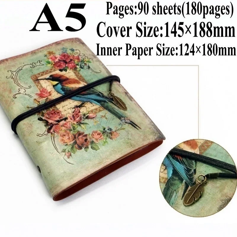 Leather Work Notebook - Mini Vintage Notebook Handmade Leather Notepad