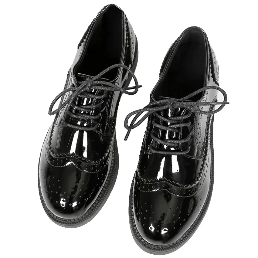 Leather Work Flats Women - 2025 Autumn Women Oxford Flats Shapes