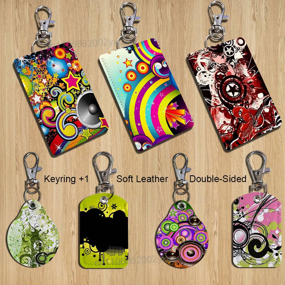 Leather Work In Art - Colorful Art Frutiger Metro Holder For