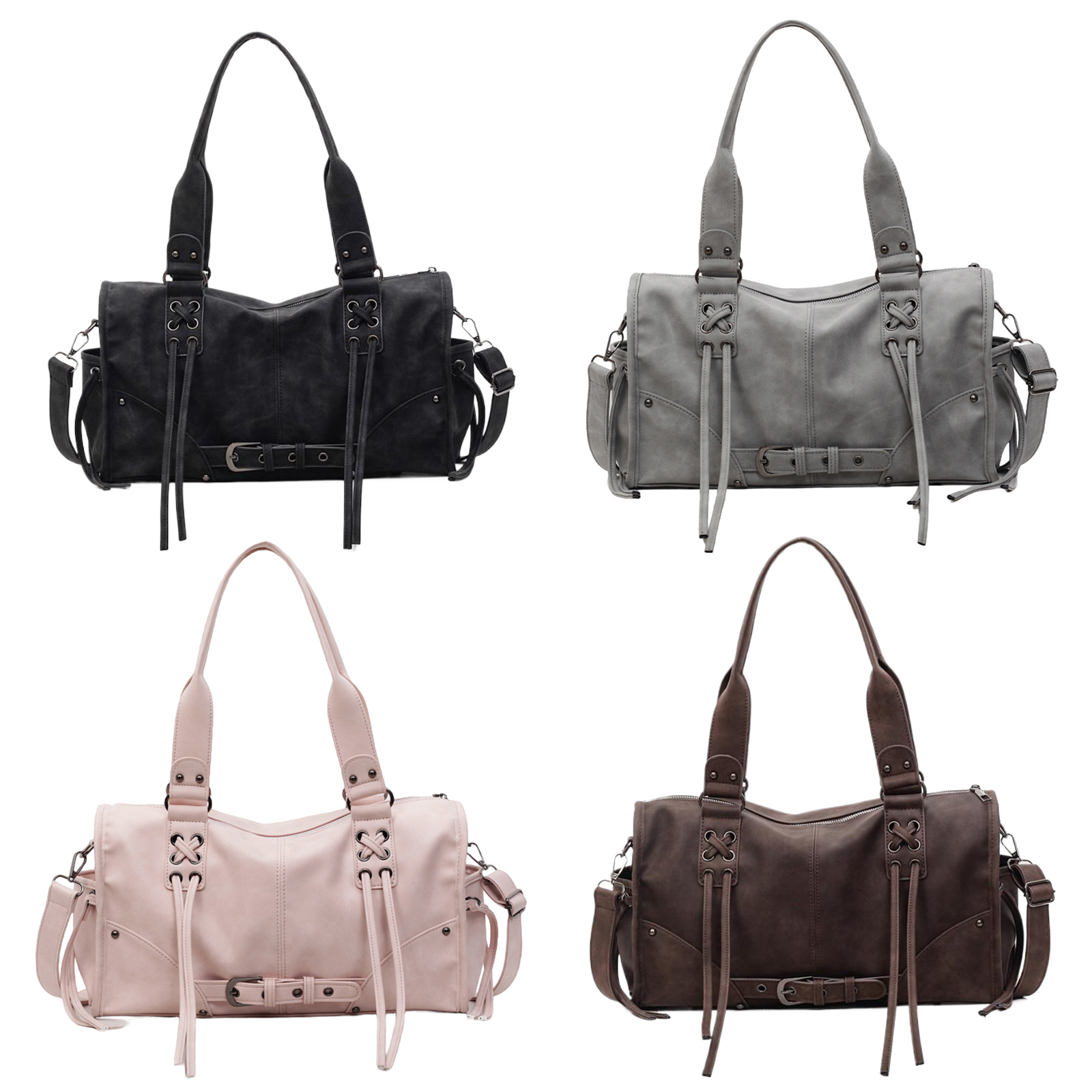 Leather Workshop - PU Leather Simple Pillow Shoulder Bag