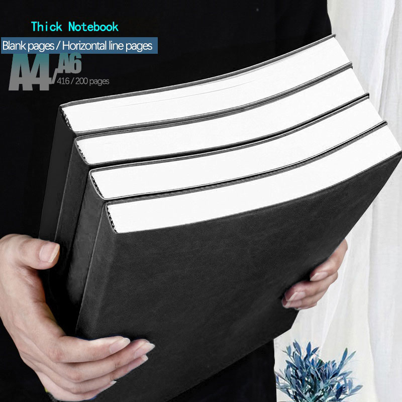 Leather Work Notebook - A4 A6 Notebook Thickened Large Notepad