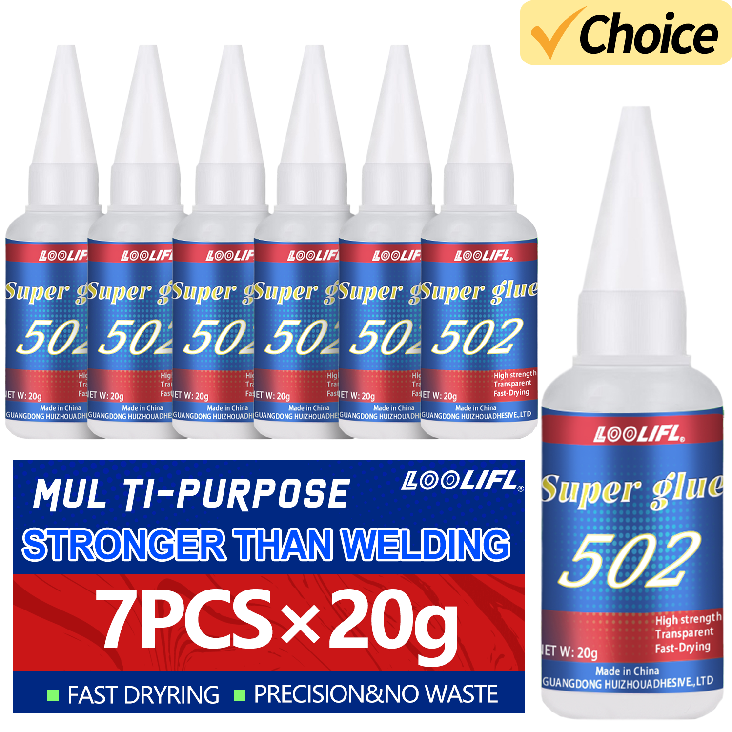Leather Workshop - LOOLIFL 1-7pcs 502 Super Glue Instant