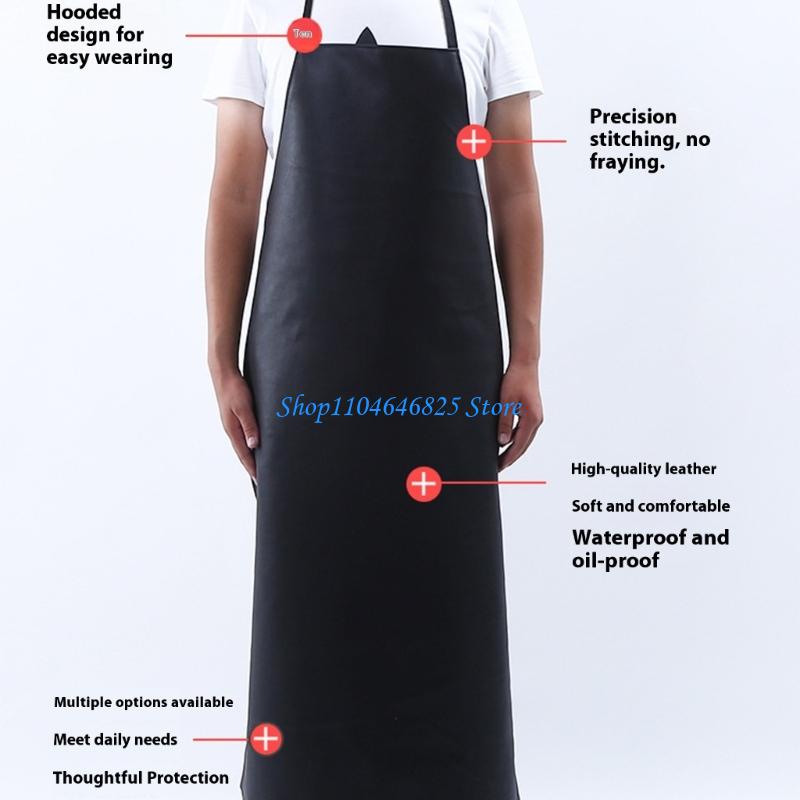 Leatherwork Apron - Reinforced PU Leather Work Apron Industrial
