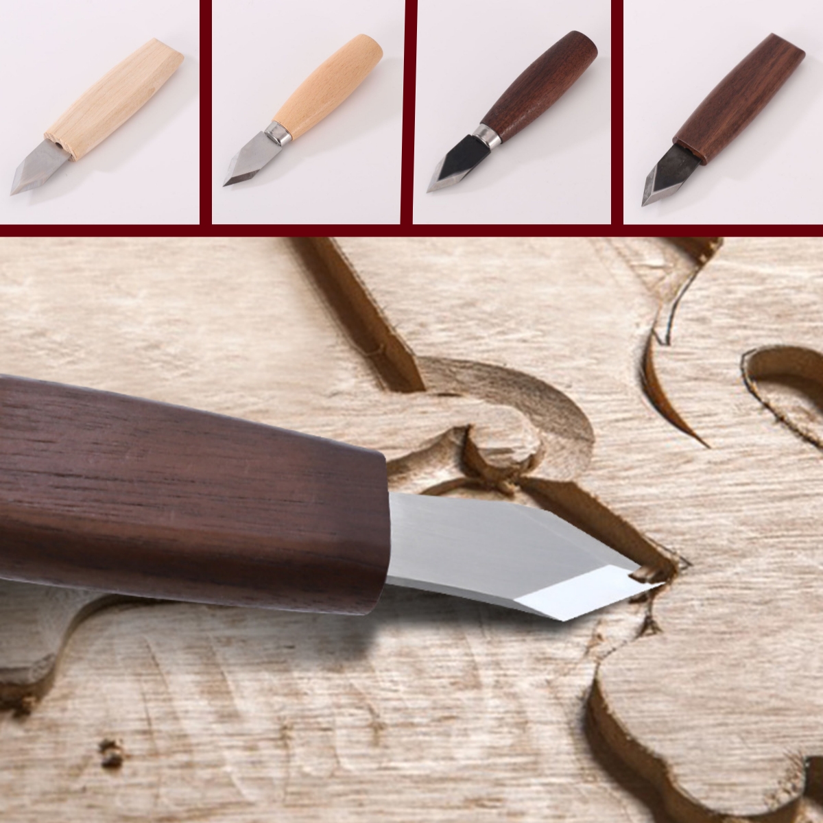 Leatherwork Knife Sheath - Marking Knife Steel Blade Double Bevel