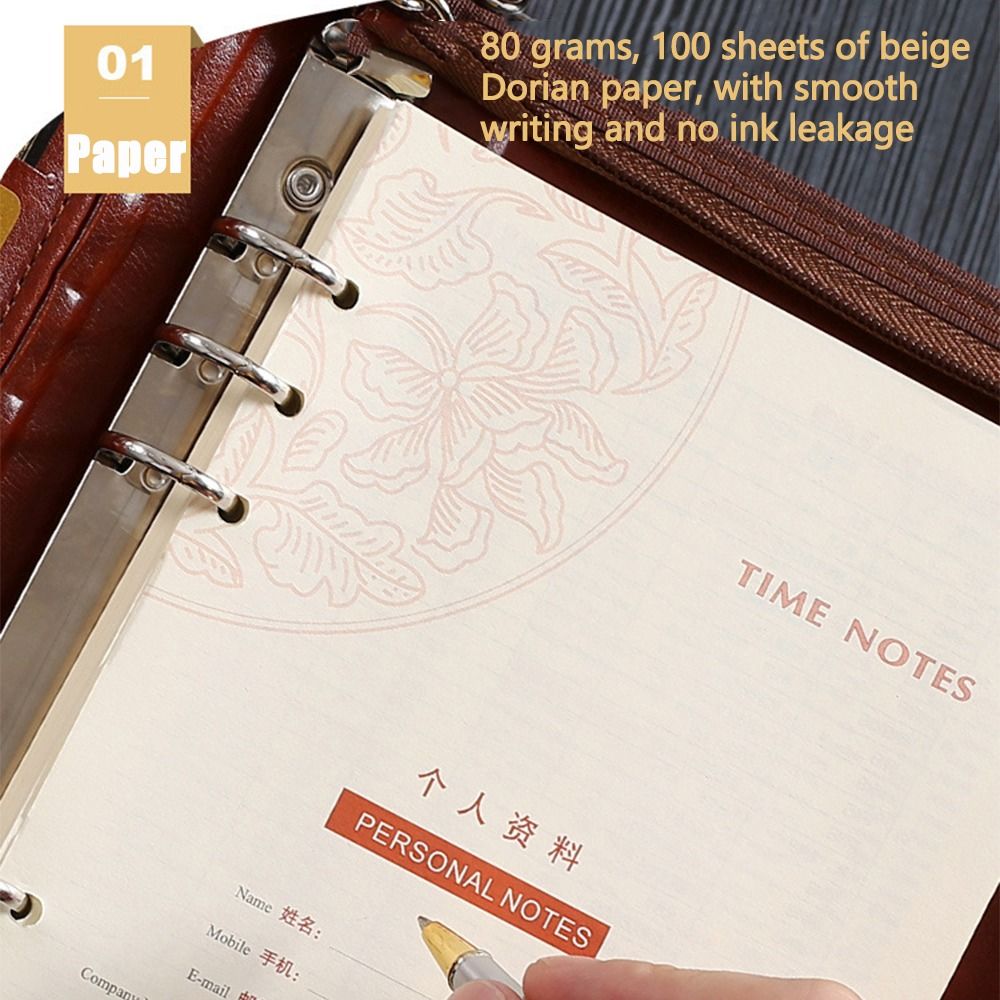 Portable File Folder PU Leathe - Leather Work Notebook のレビューと価格