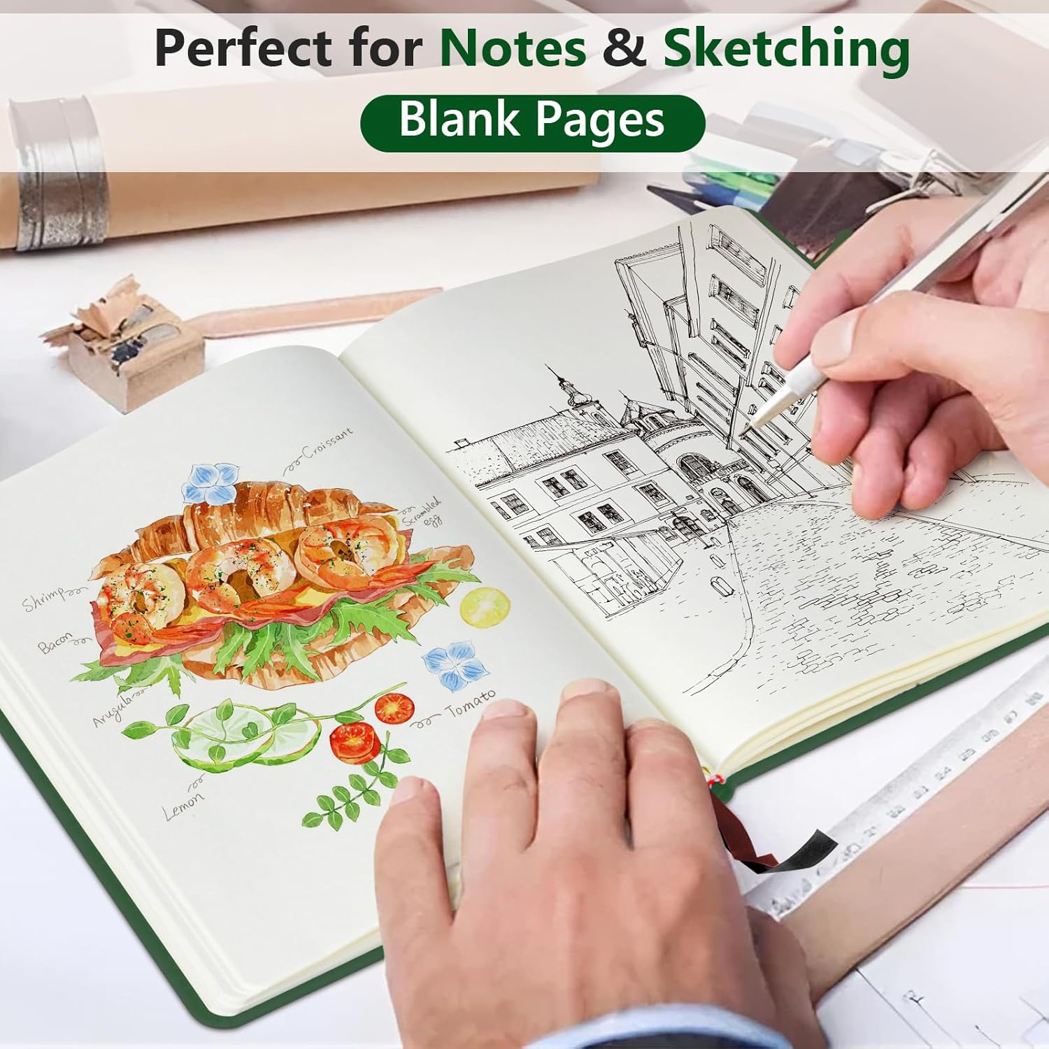 160-Page Blank Leather Journal - Leather Work In Art のレビューと価格