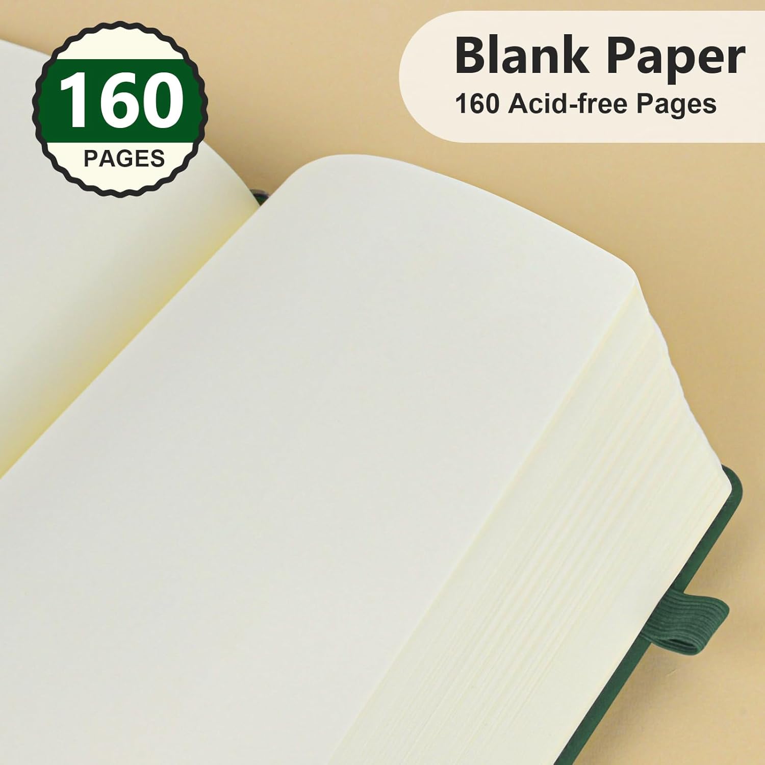 160-Page Blank Leather Journal - Leather Work In Art のレビューと価格