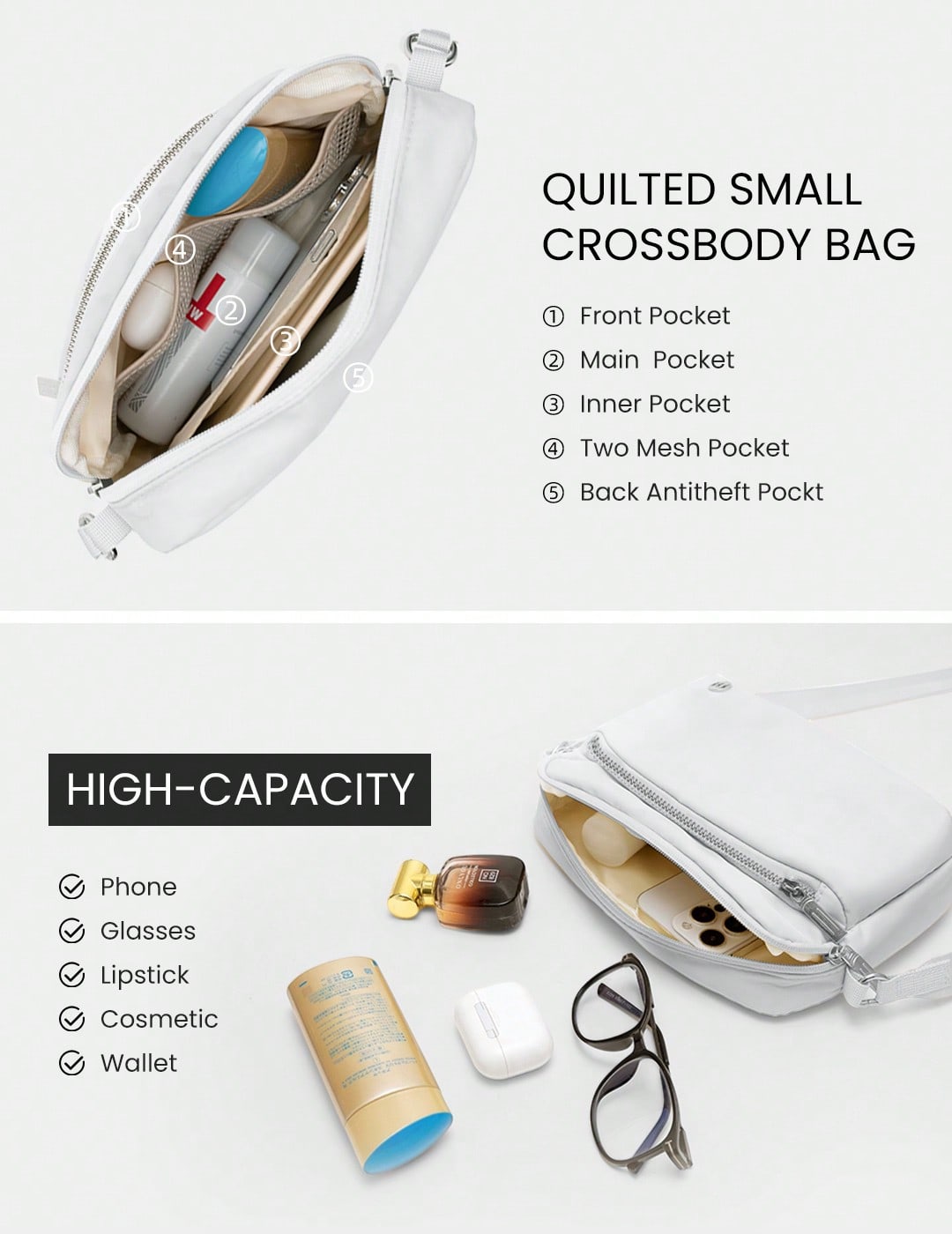 Small Crossbody Bag For Women  - Leather Workshop のレビューと価格