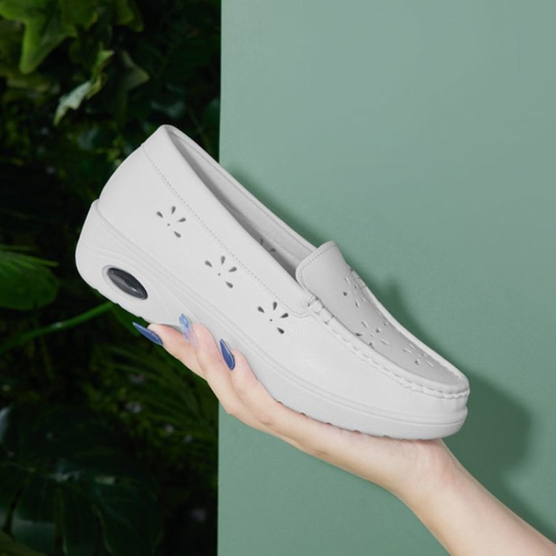Nurse Shoes Womens Soft Sole B - Leather Work Flats Women のレビューと価格