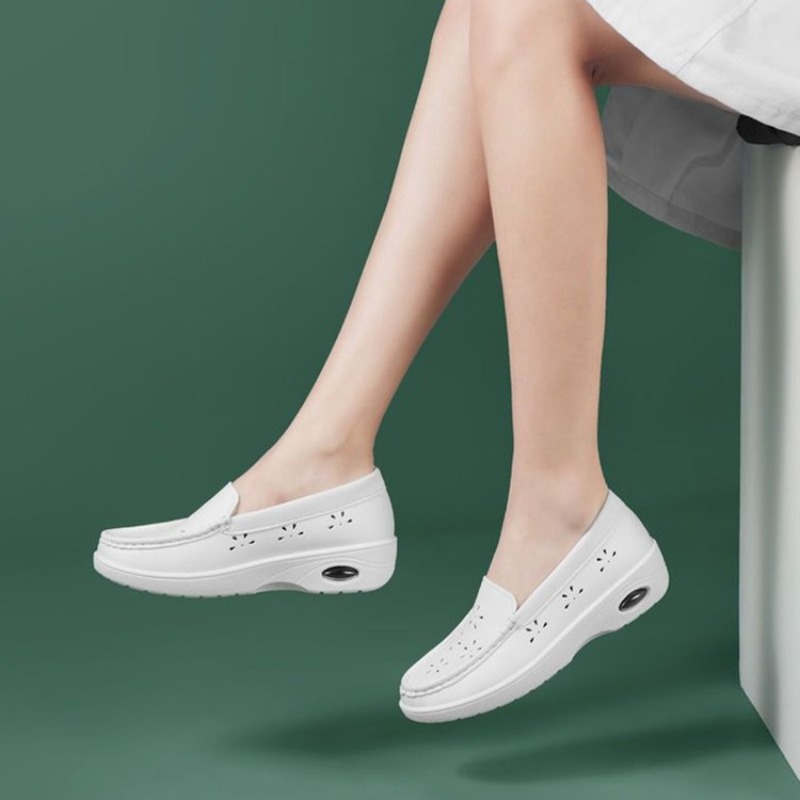 Nurse Shoes Womens Soft Sole B - Leather Work Flats Women のレビューと価格
