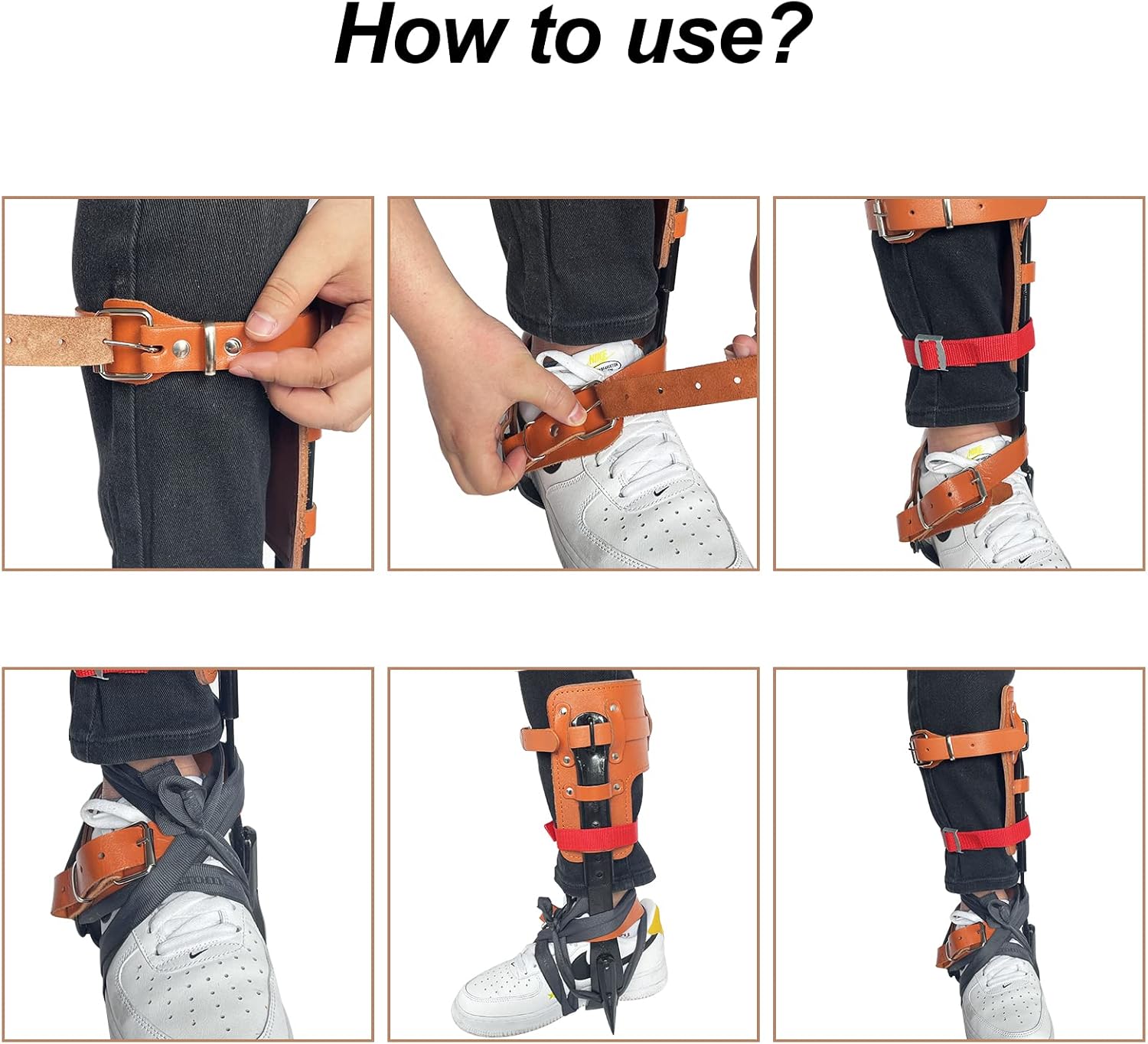 Upgraded Tree Climbing Spurs w - Leather Working のレビューと価格