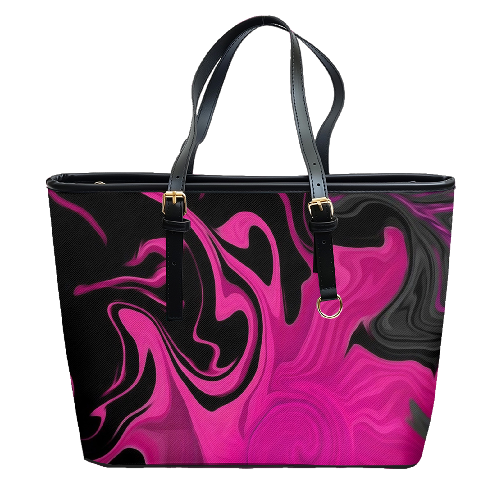 Fluid Art Wave Printed Oxford  - Leather Work In Art のレビューと価格