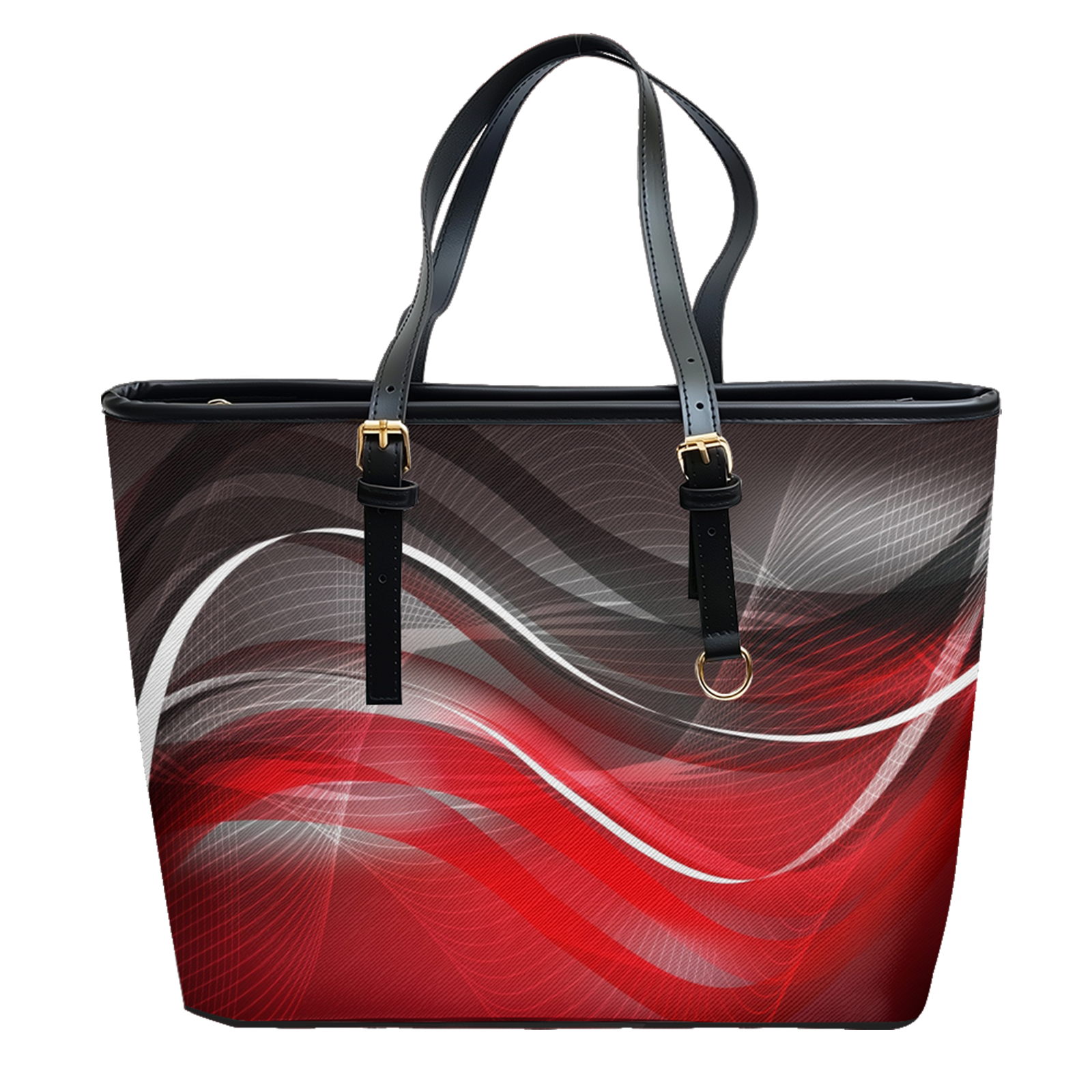 Fluid Art Wave Printed Oxford  - Leather Work In Art のレビューと価格
