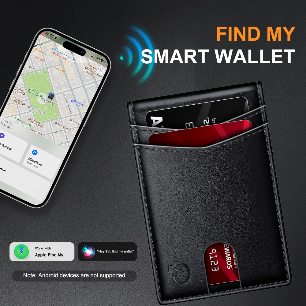Smart GPS Wallet for Men Work  - Leather Work In My Area のレビューと価格
