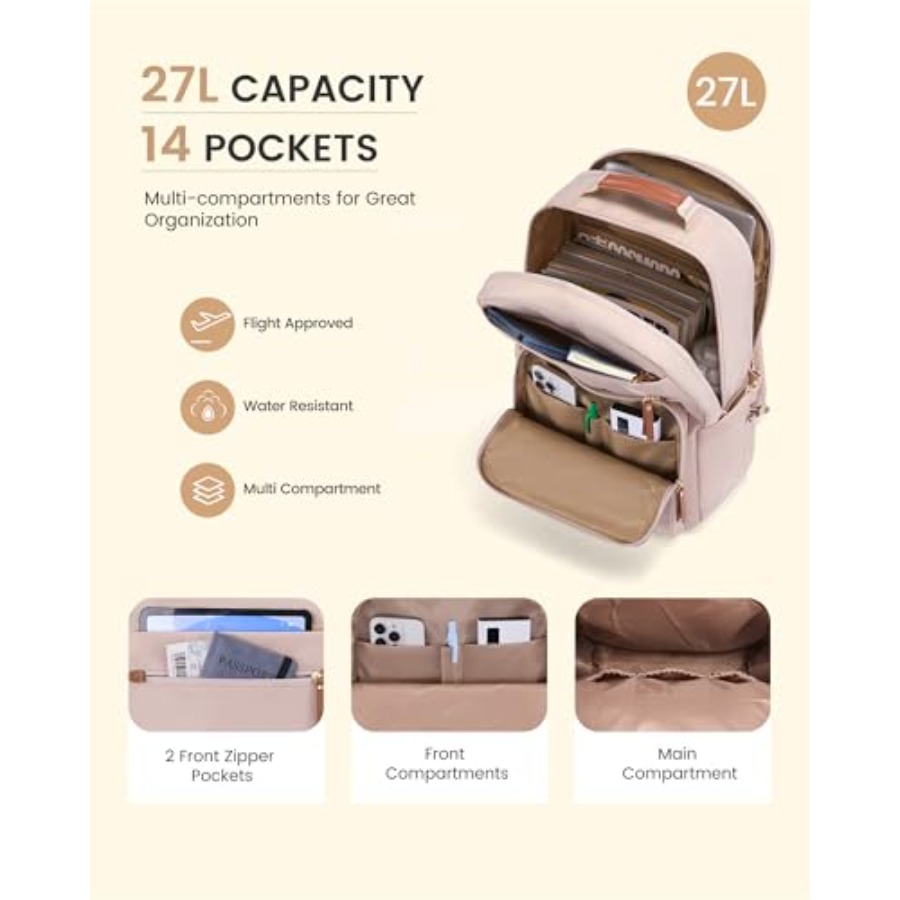 Laptop Backpack for Women with - Leather Working のレビューと価格