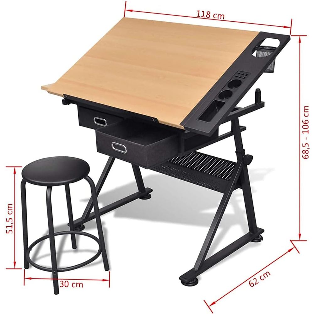 Adjustable Height Drafting Tab - Leather Work In Art のレビューと価格