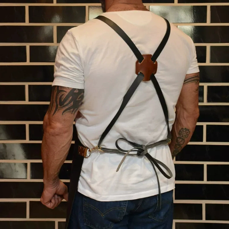 Apron Kitchen Outdoor Barbecue - Leatherwork Apron のレビューと価格