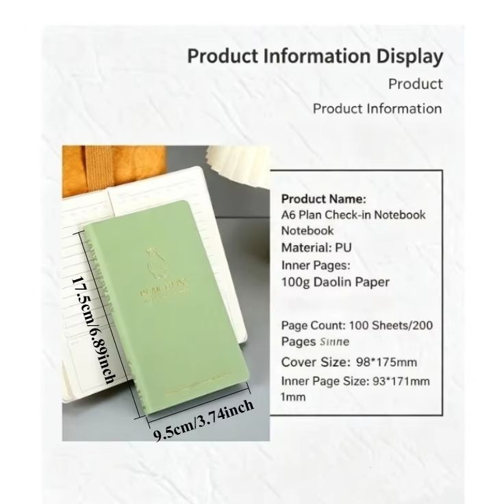 A6 Daily Planner Notebook – Cu - Leather Work Notebook のレビューと価格