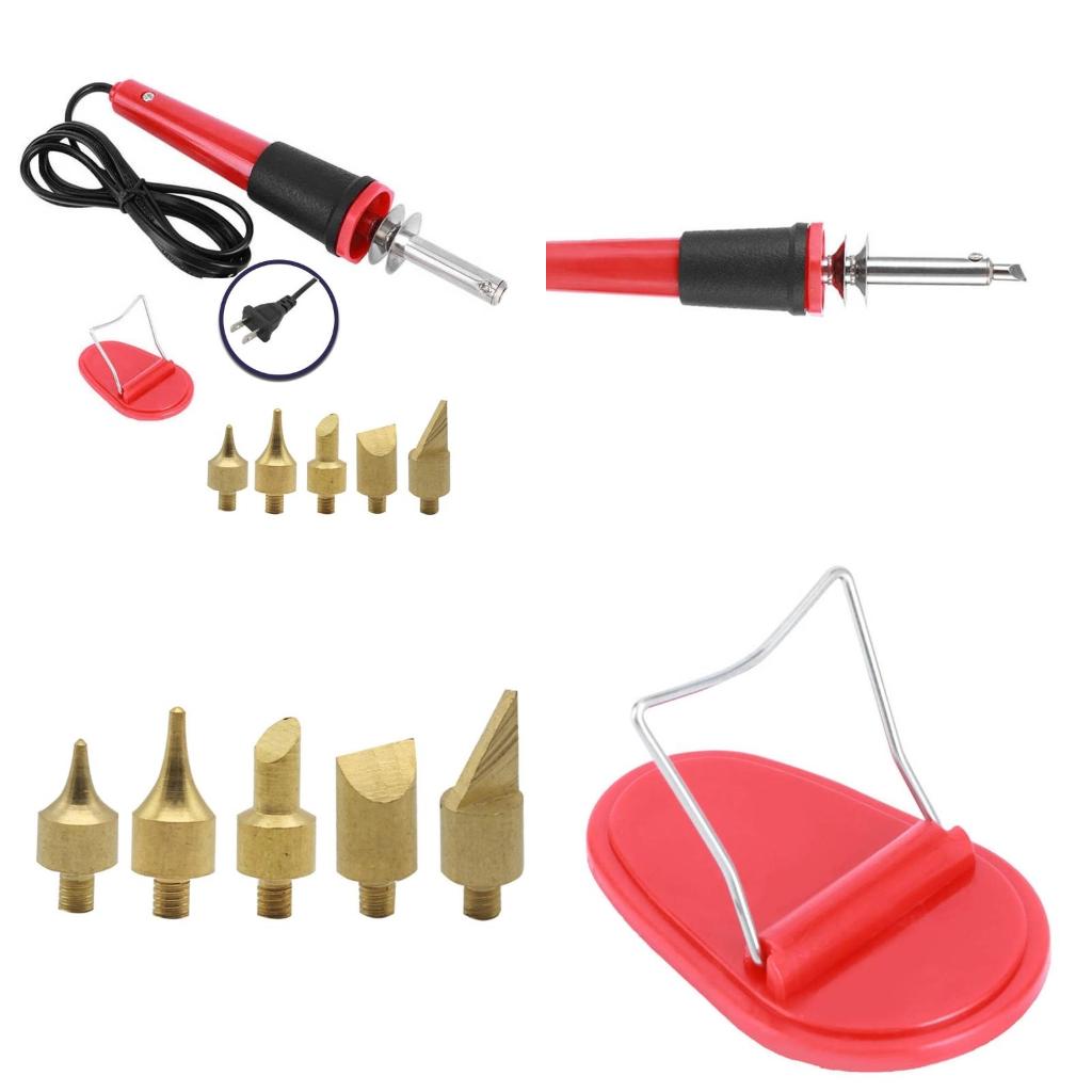 7 Pieces DIY Wood Carved Pyrog - Leather Work In Art のレビューと価格