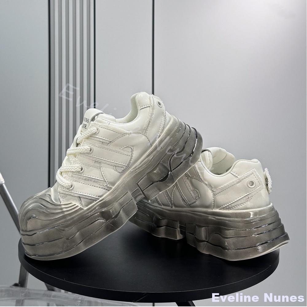 Thick-soled Chunky Sneakers Me - Unique Leather Work のレビューと価格