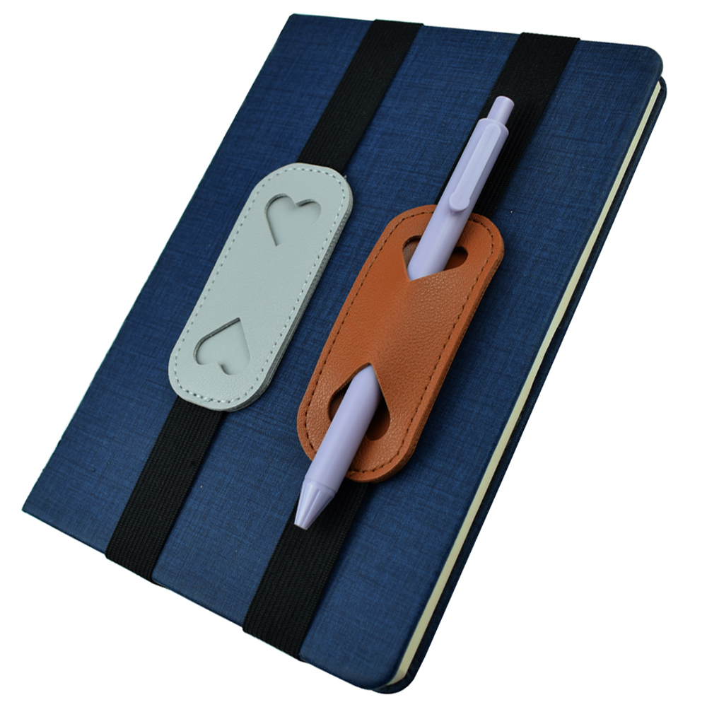 Elastic PU Leather Pen Holder  - Leather Work Notebook のレビューと価格