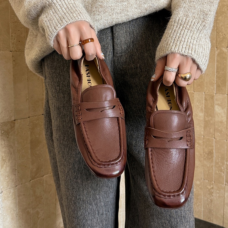 Womens Flats Spring Autumn Mul - Leather Work Flats Women のレビューと価格
