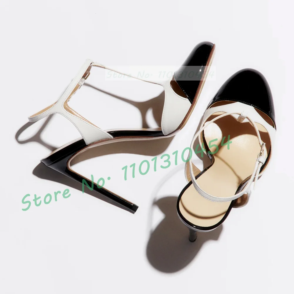 Two Tones T-bar Sandals For Wo - Leather Works のレビューと価格