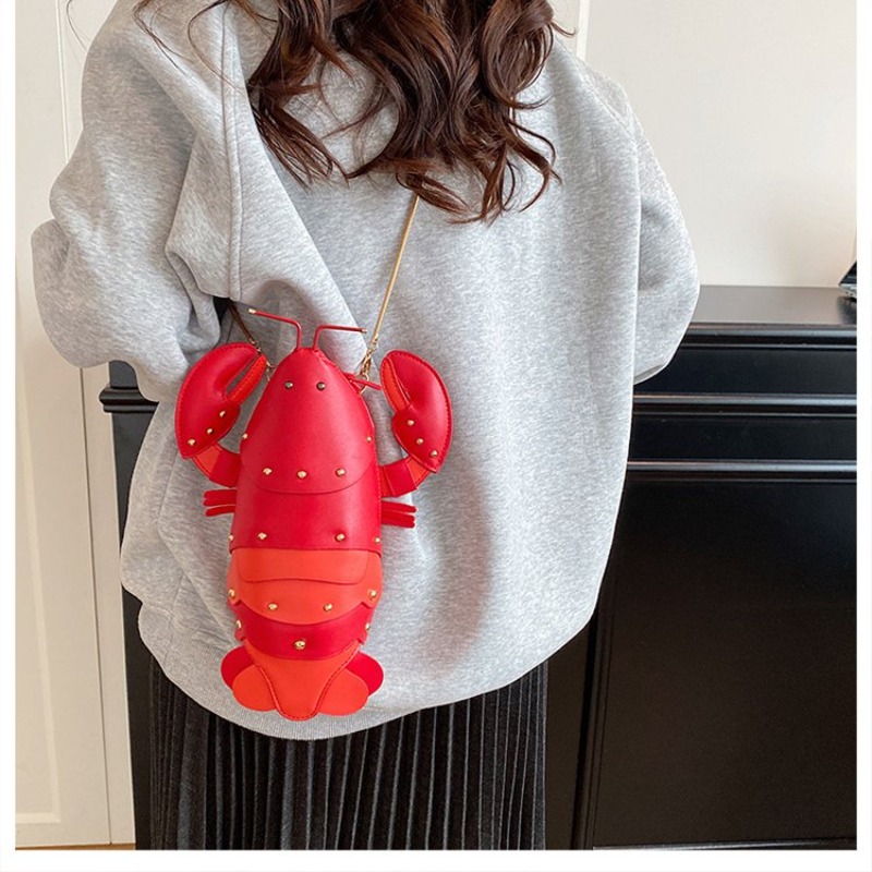 Women's Lobster-Shaped Crossbo - Unique Leather Work のレビューと価格