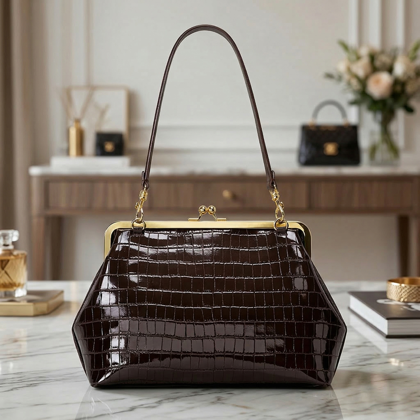 PU Leather Top Handle Handbags - Leather Workshop のレビューと価格