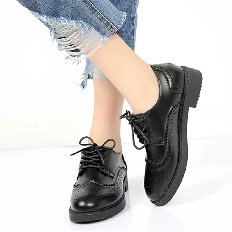 2025 Autumn Women Oxford Flats - Leather Work Flats Women のレビューと価格