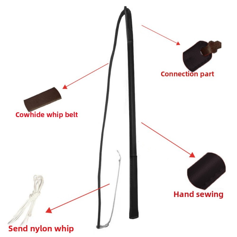 Leather Crack Whip - Dog Train - Leatherwork Training のレビューと価格