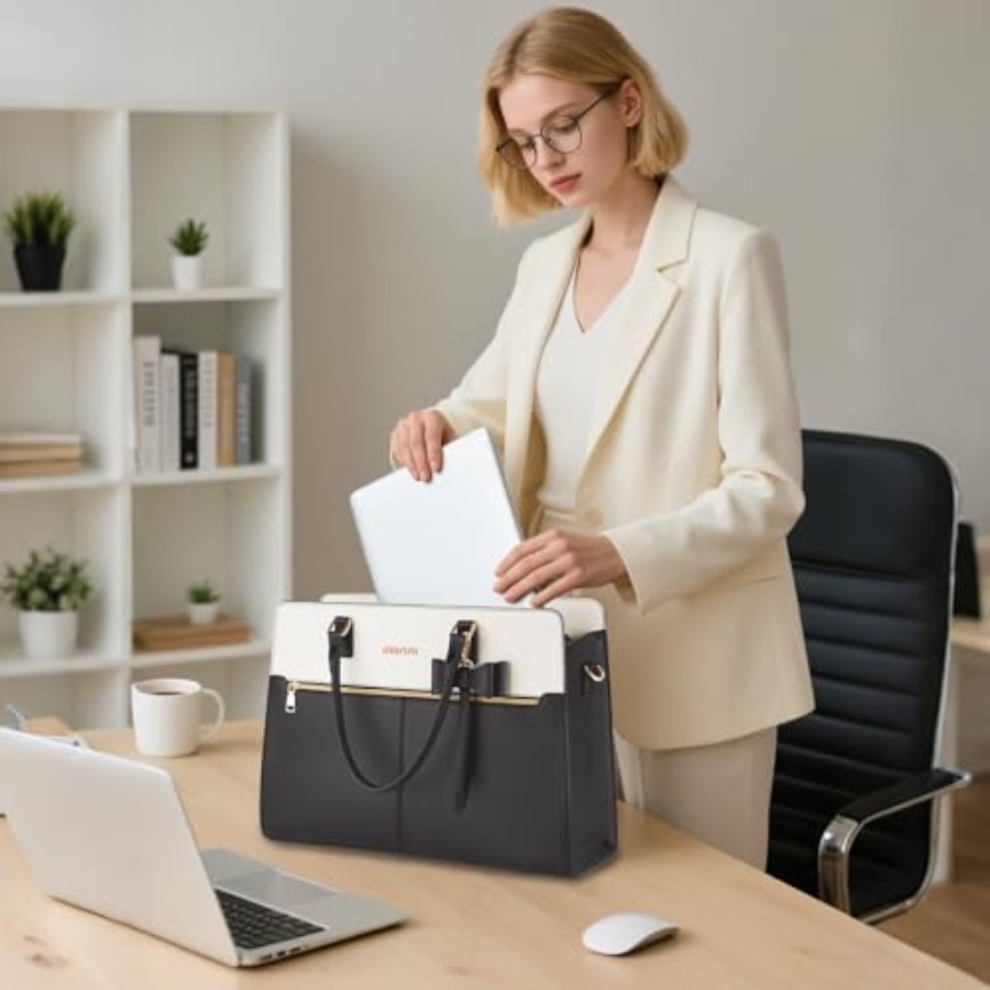 Laptop Tote Bag for Women, 15. - Leather Working のレビューと価格