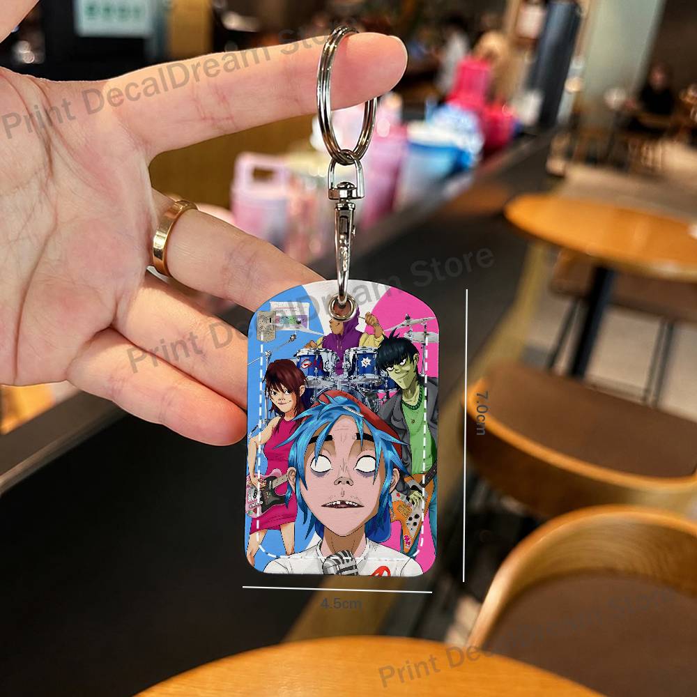 Band G-Gorillaz Holder Keychai - Leather Working のレビューと価格