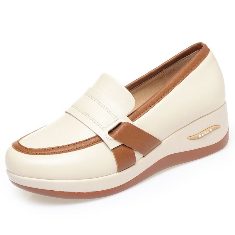 All Match Comfortable Breathab - Leather Work Flats Women のレビューと価格