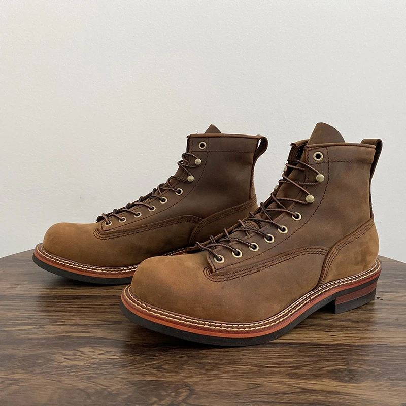 Vintage British Men Ankle Boot - Leather Workshop のレビューと価格