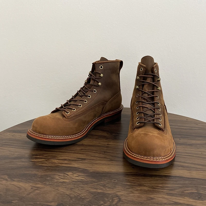 Vintage British Men Ankle Boot - Leather Workshop のレビューと価格