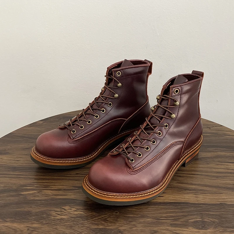 Vintage British Men Ankle Boot - Leather Workshop のレビューと価格