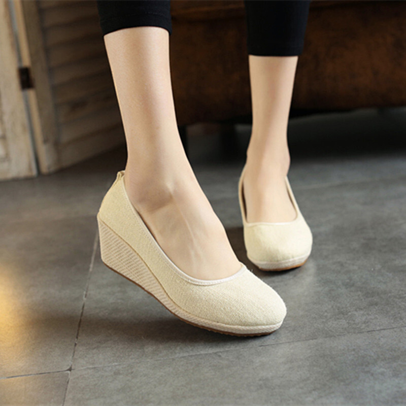 Cloth Shoes Embroidered Shoes  - Leather Work Flats Women のレビューと価格