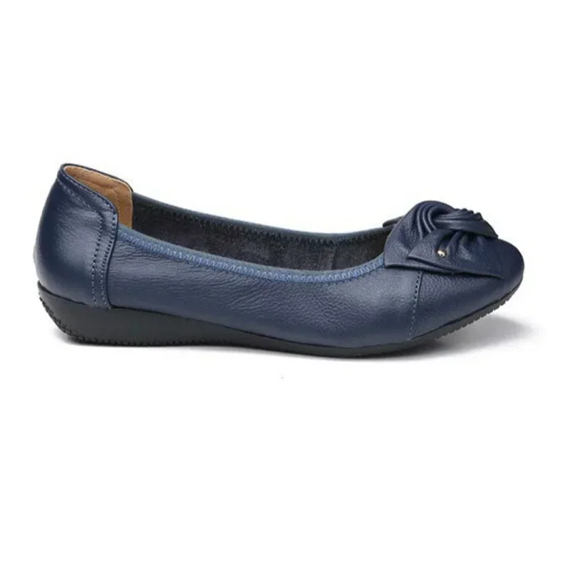 Spring\Autumn PU leather Shoes - Leather Work Flats Women のレビューと価格