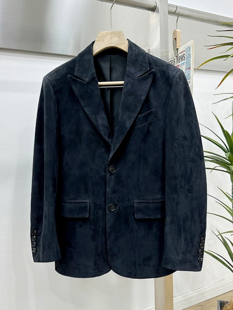 Vintage Suede Sheepskin Elegan - Leather Work Jacket Mens のレビューと価格