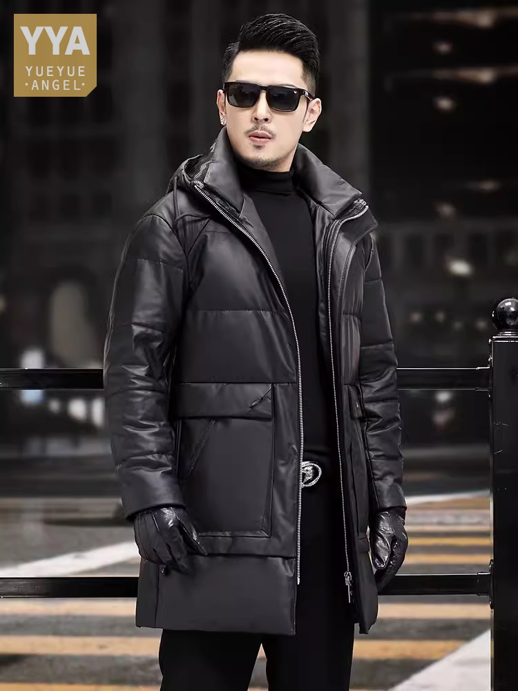Winter Mens Thick Warm White G - Leather Work Jacket Mens のレビューと価格