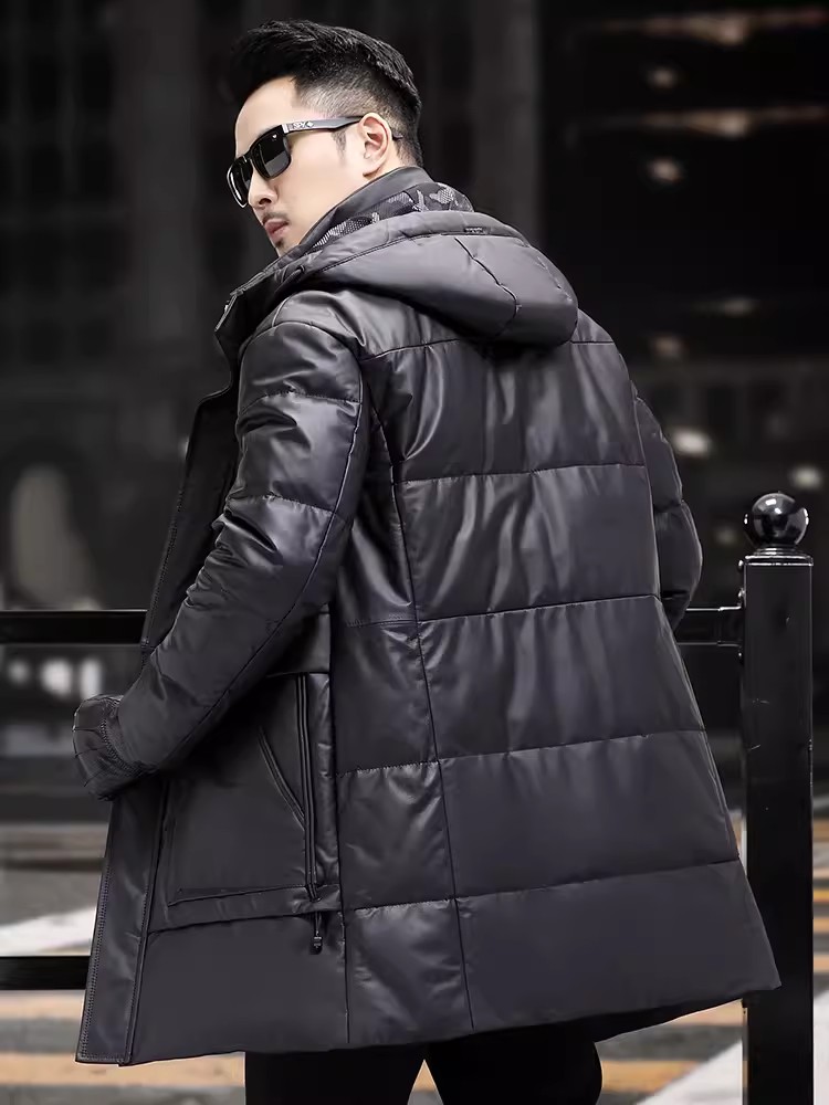 Winter Mens Thick Warm White G - Leather Work Jacket Mens のレビューと価格