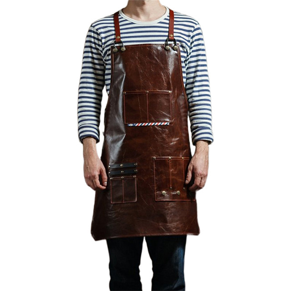 Men's Leather Work Apron with  - Leatherwork Apron のレビューと価格