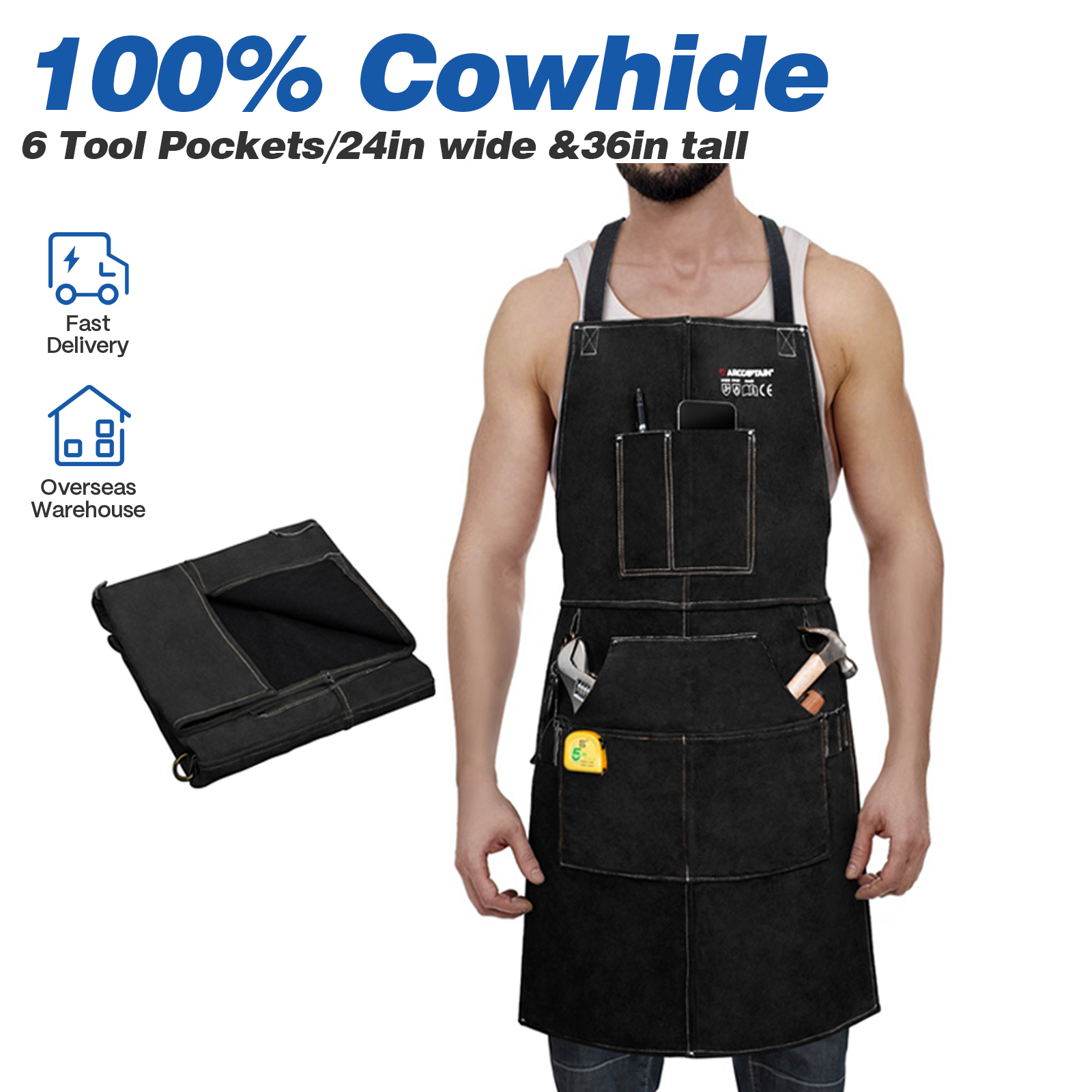 ARCCAPTAIN Leather Welding Wor - Leatherwork Apron のレビューと価格