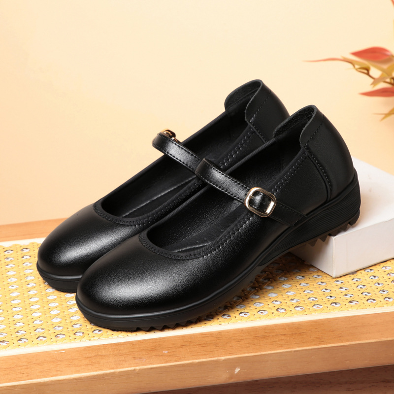 Quality Breathable Comfortable - Leather Work Flats Women のレビューと価格