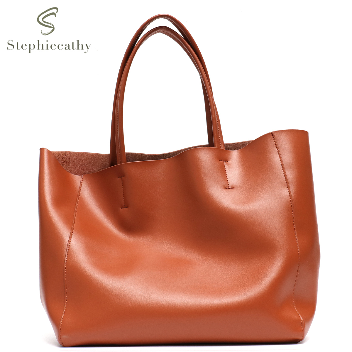 Minimalist Big Tote Bag Women  - Leather Workshop のレビューと価格