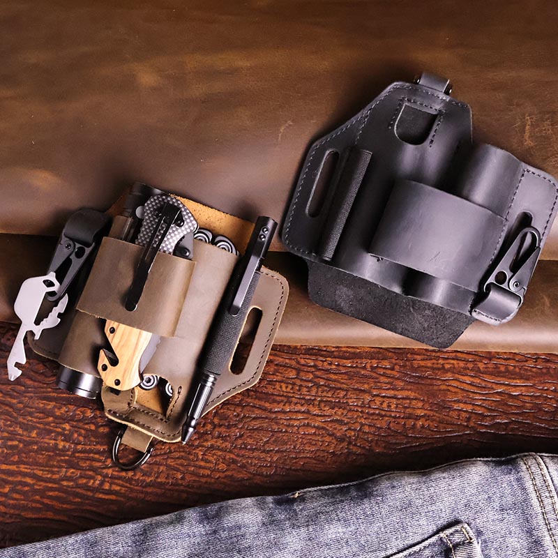 Genuine Leather Tactical Fanny - Leatherwork Knife Sheath のレビューと価格